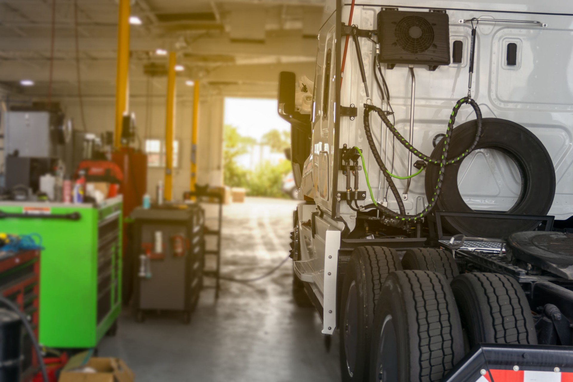 Truck repair shop